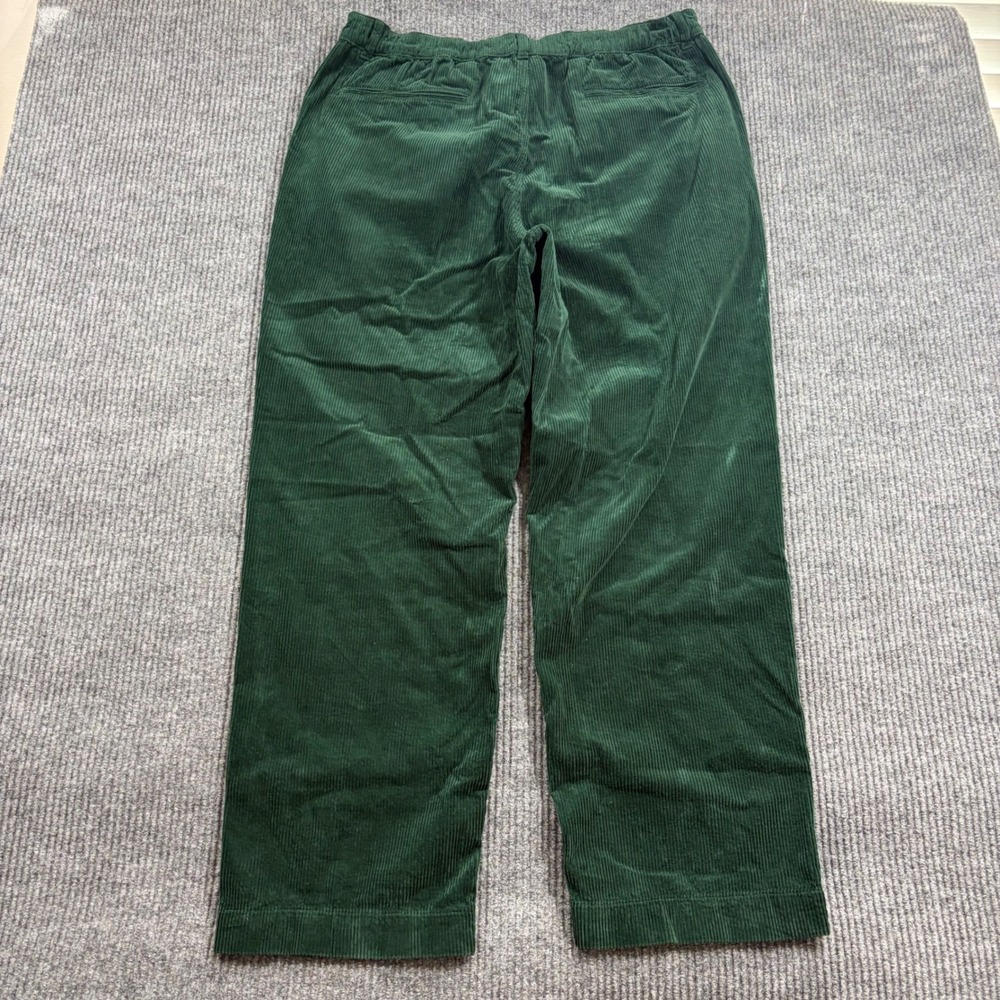 Polo Ralph Lauren Pants Men's XL Green Corduroy Elastic Waist Casual Preppy - Picture 3 of 9